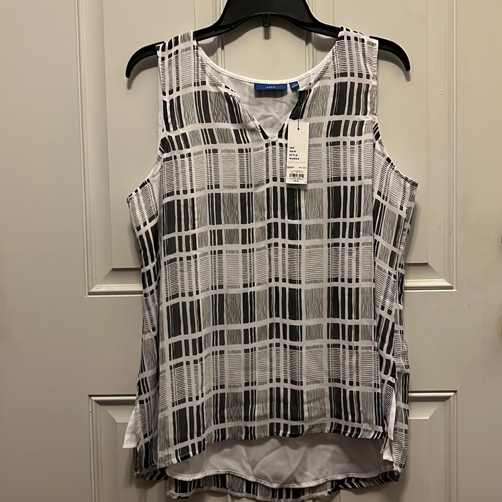 Apt.9 High Low Lined Shirt Size L